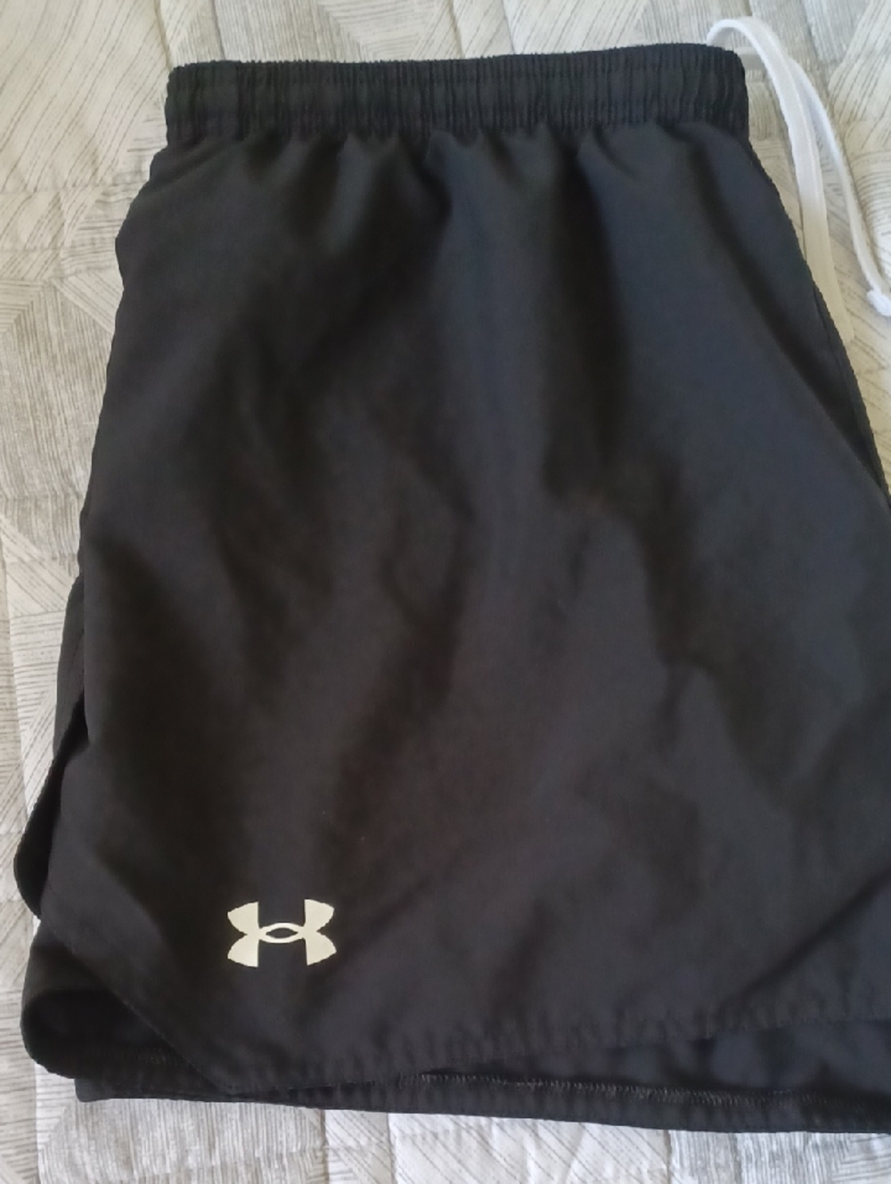 Under Armour Black Shorts with White Logo